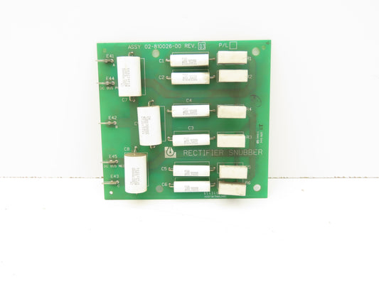 Liebert 02-810026-00 Rev 03 Rectifier Snubber Circuit Board PCB Card Module