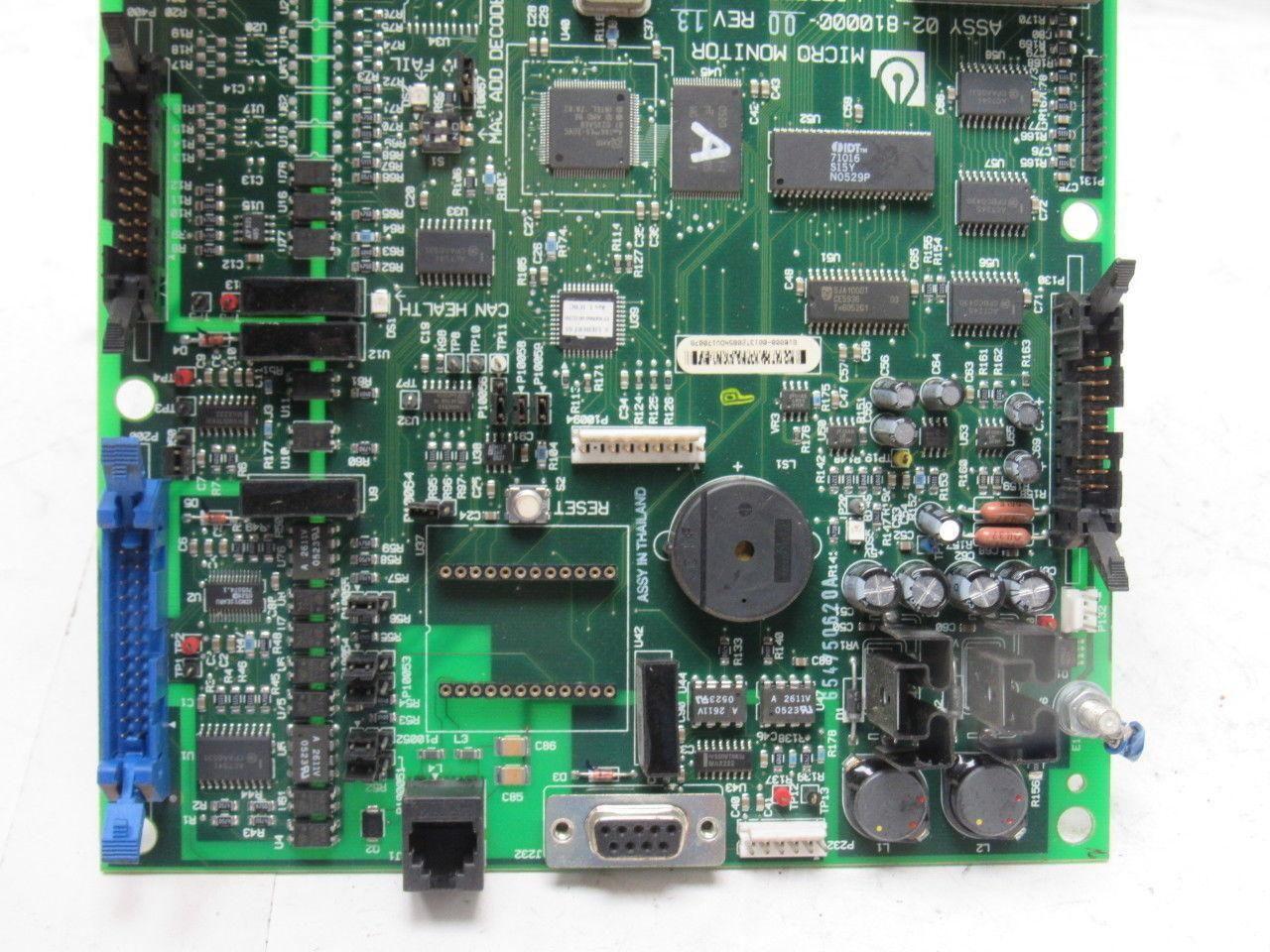 Liebert 02-810000-00 Rev 13 Micro Monitor Circuit Board PCB Card Module