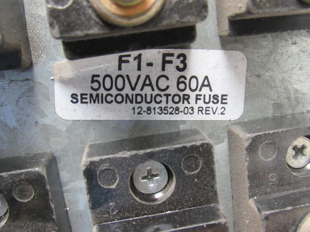 12-813528-03 Rev. 2 Semiconductor Fuse Holder/Block 500VAC 60 Amp
