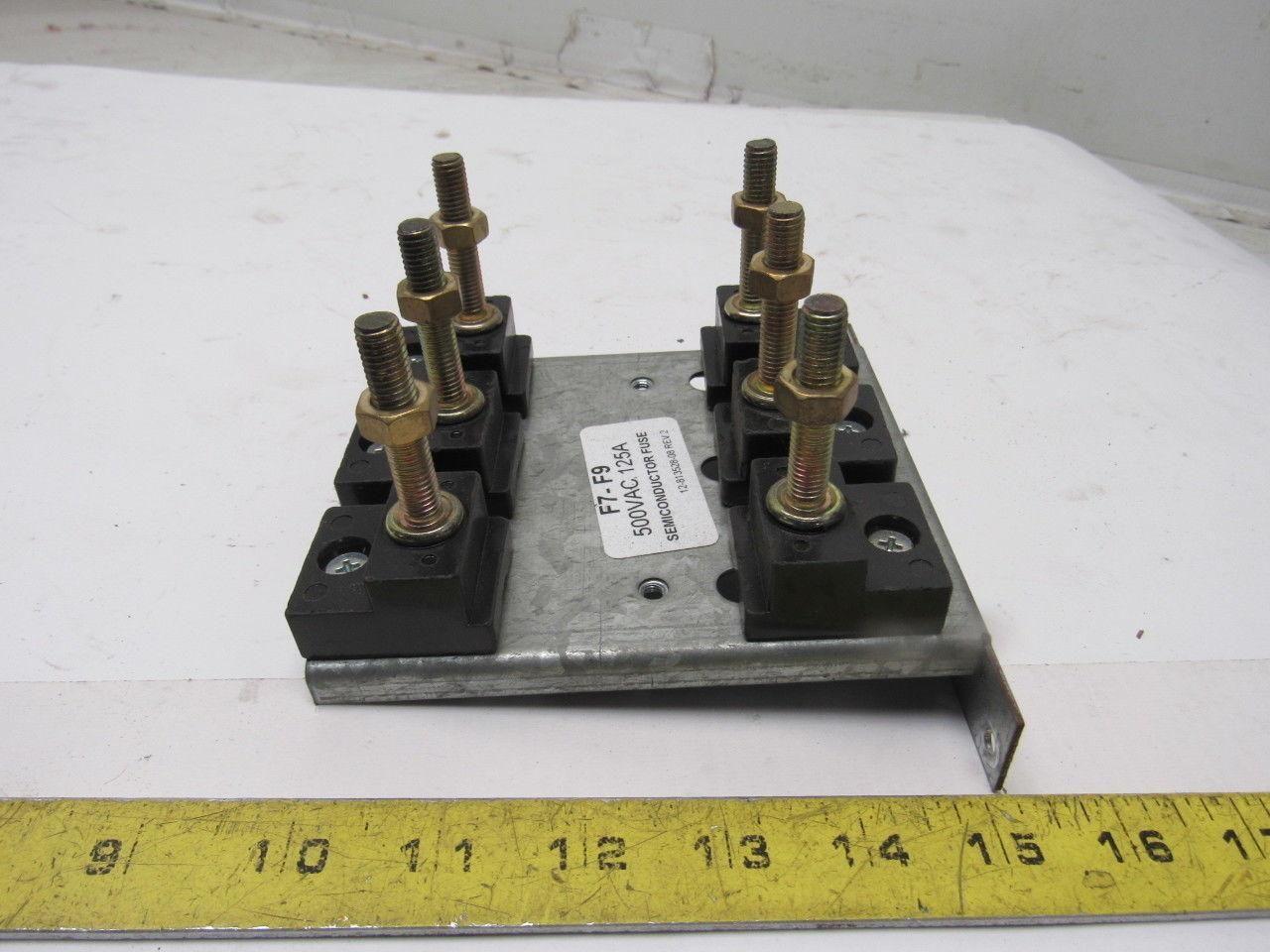 12-813528-08 Rev. 2 Semiconductor Fuse Holder/Block 500VAC 125 Amp