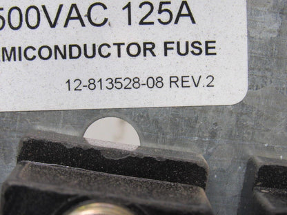 12-813528-08 Rev. 2 Semiconductor Fuse Holder/Block 500VAC 125 Amp