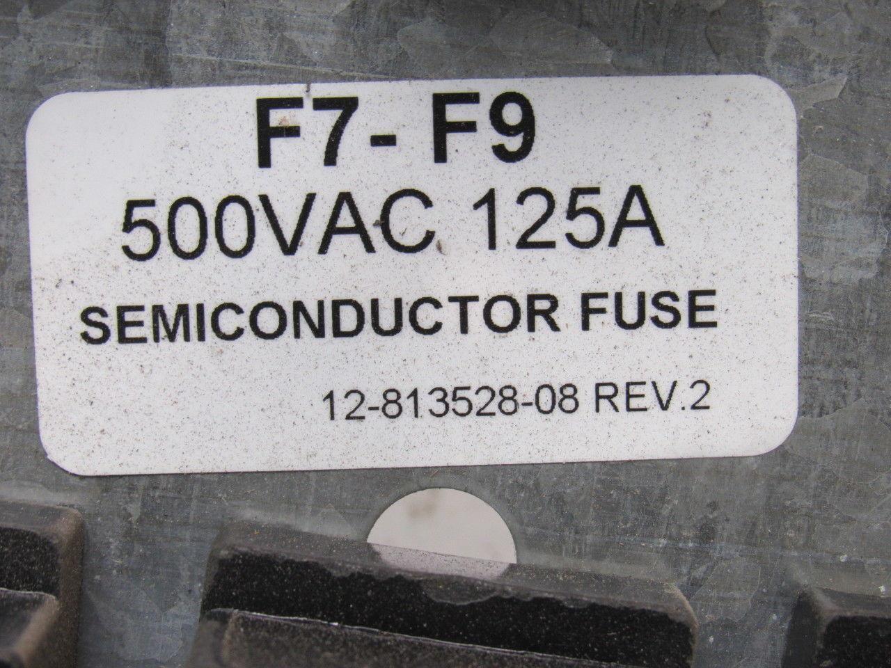 12-813528-08 Rev. 2 Semiconductor Fuse Holder/Block 500VAC 125 Amp