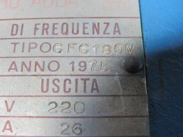 Electro Adda CFC180M 220/440V 10kVa 3450/14500RPM Frequency Converter Generator