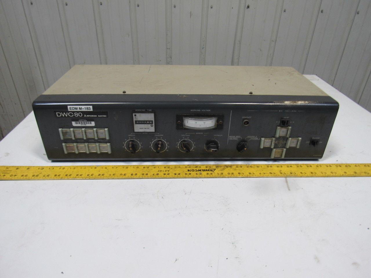 Mitsubishi DWC-80 Wire EDM Machine Set Up Control Panel HMI