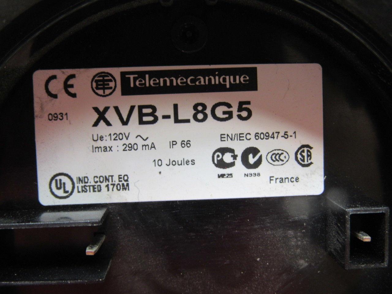 Telemecanique XVB-L8G5 120V Orange Amber Indicator Beacon Strobe Light