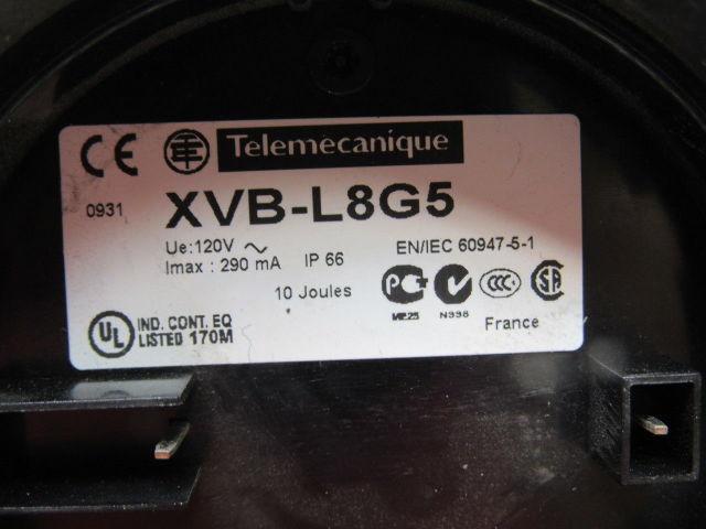 Telemecanique XVB-L8G5 120V Orange Amber Indicator Beacon Strobe Light