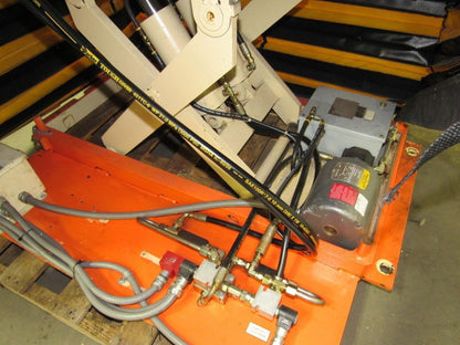 Globe AA-4361SF 3500LB Electric Lift Table 60"x60" 30° Tilt Top 49" to 12" 3Ph