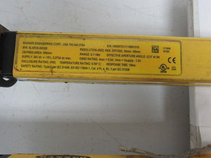 Banner SLSR30-900Q8 SLSE30-900Q8 E-Z Screen Light Safety Curtain Set 35"