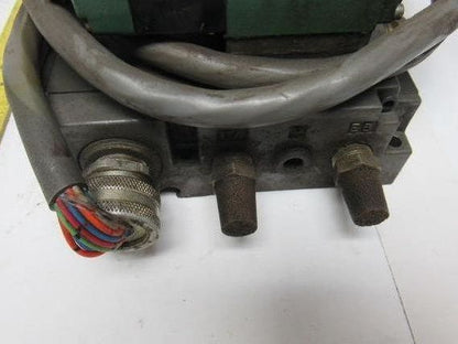 Pneumatics 6 Station Manifold Block W/Valves (4) 081SA402K (1) 081SA400K