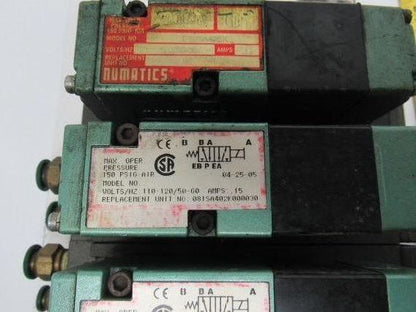 Pneumatics 6 Station Manifold Block W/Valves (4) 081SA402K (1) 081SA400K