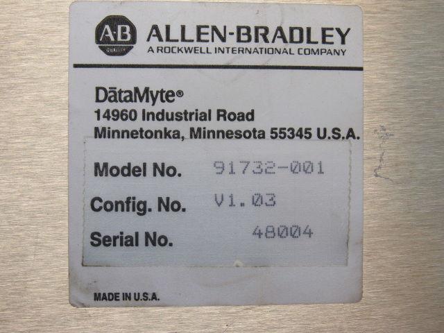 Allen Bradley Datamyte 91732-001 V1.03 Key Pad Keyboard