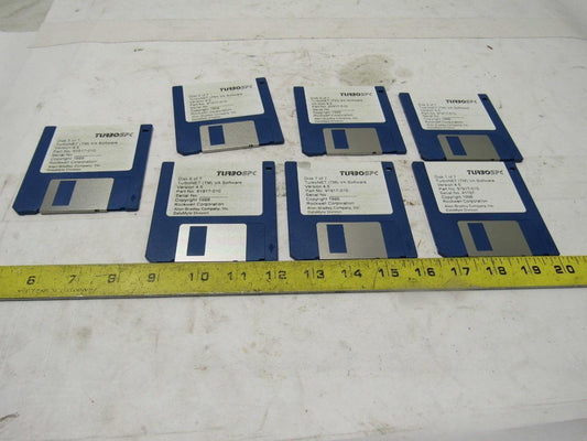 Allen Bradley DataMyte 91917-010 Version 4.5 TurboNET VA Software 7 Disc Set