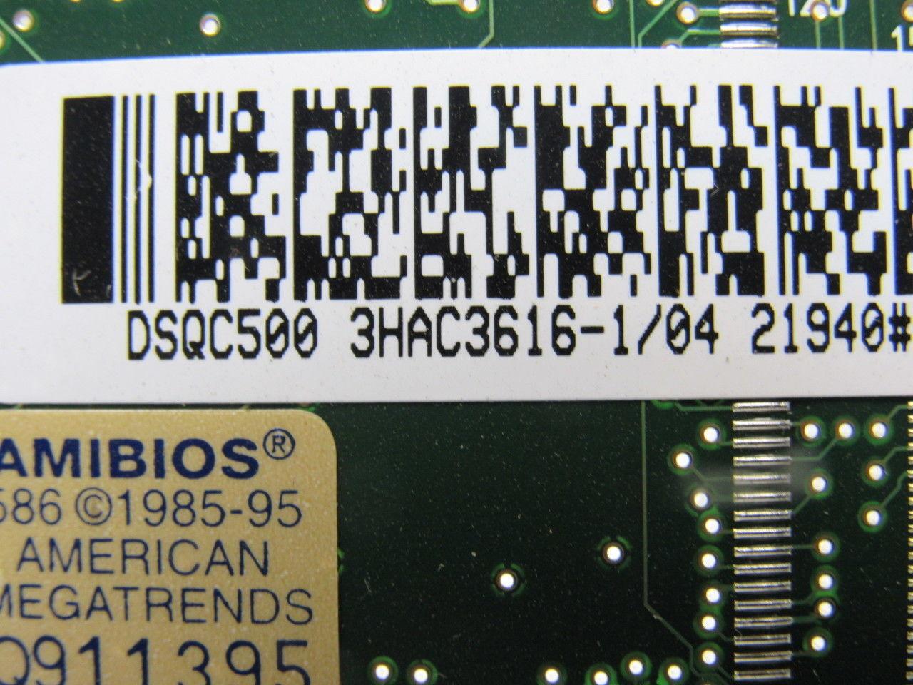 ABB Robotics DSQC500 / 3HAC3616-1/04 Main CPU Circuit Board PCB Card