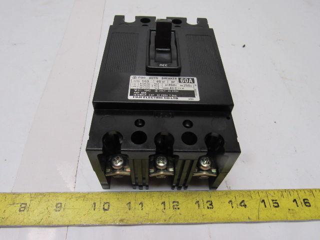 Fuji S63 60A 3 Pole Circuit Breaker