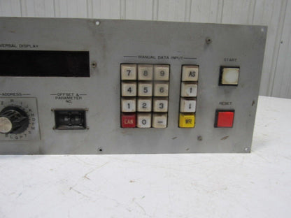YASNAC SHIZUOKA 58407 Operator Interface Control Panel 3 Axes CNC