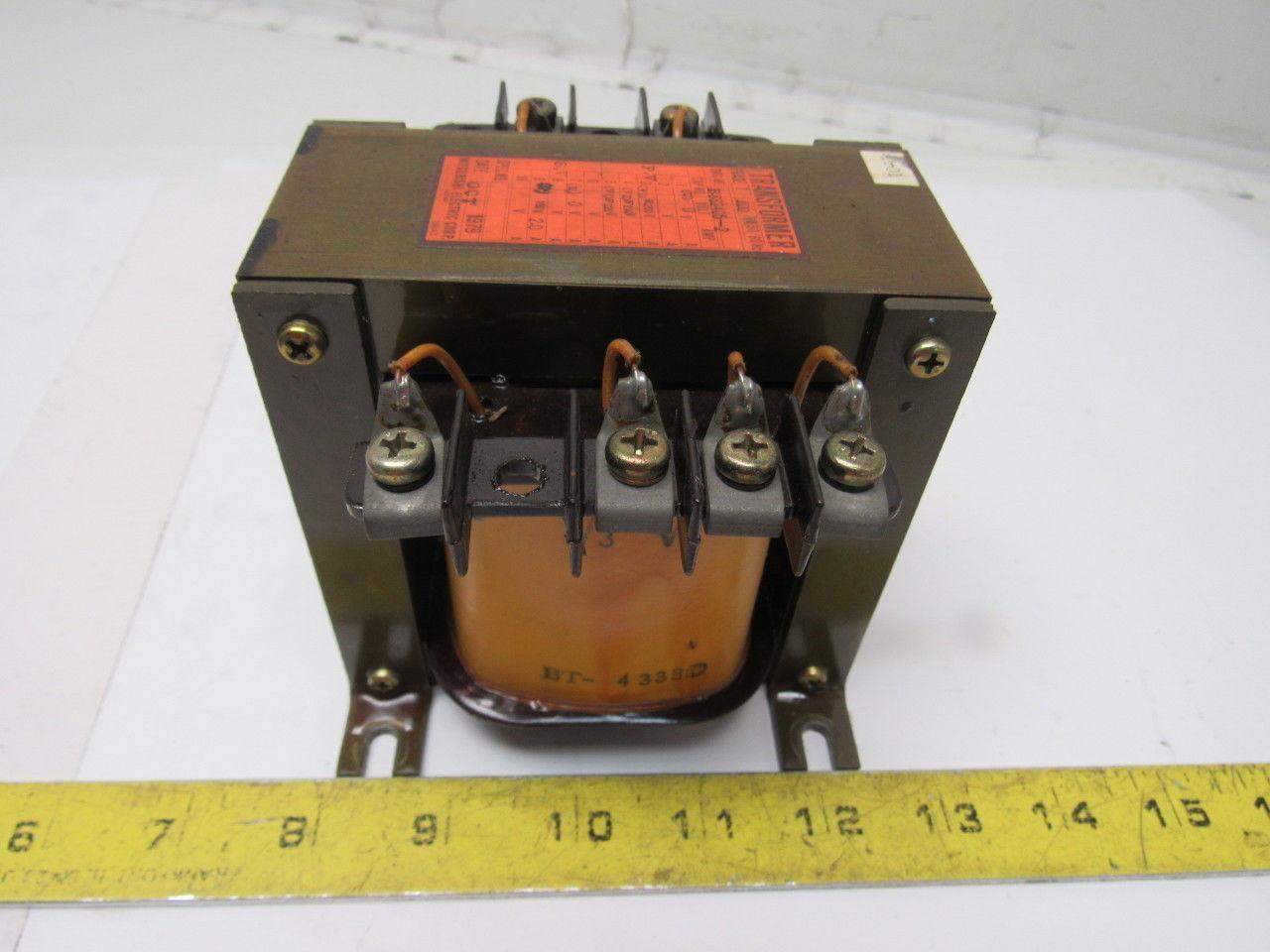 Mitsubishi B862405-2 200-210/220V Pri 100V Sec Transformer 200VA 1Ph 50/60Hz