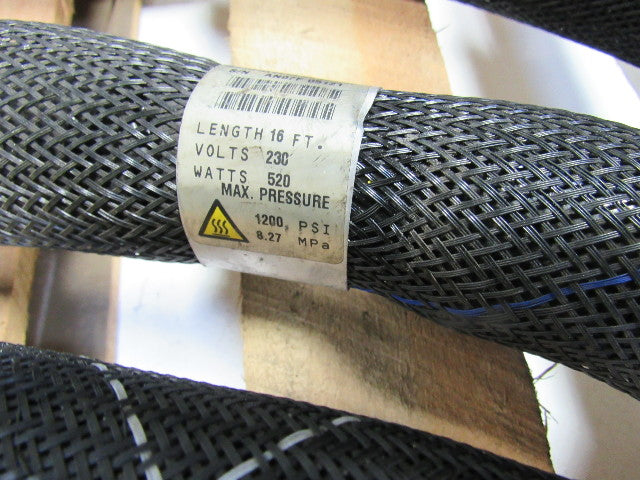 Nordson 129581A 230V 520 Watts 1200 PSI Hot Melt Adhesive Heated Hose 16'