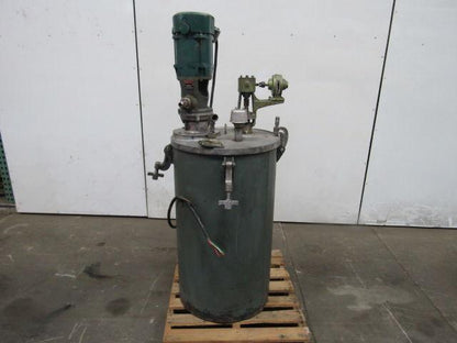 Binks 43-717 50 Gallon Steel Airless Paint Mix Tank W/Agitator & Pump