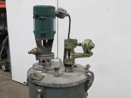 Binks 43-717 50 Gallon Steel Airless Paint Mix Tank W/Agitator & Pump