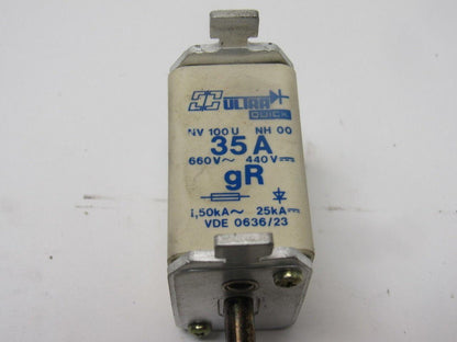 ULTRA QUICK NV 100U 35A Fuse 660V 440V 25kA  Lot of 3