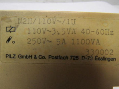 PILZ N2H Safety Relay
