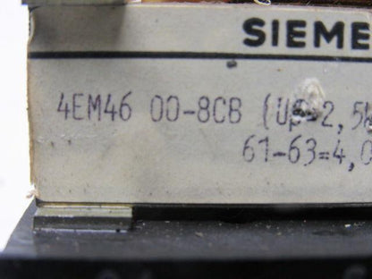 Siemens 4EM46 00.8CB Single Phase Transformer 50/90Hz-T40/E