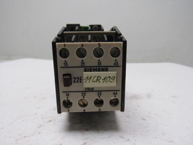 Siemens 3TB4017-0B Contactor 24VDC Coil