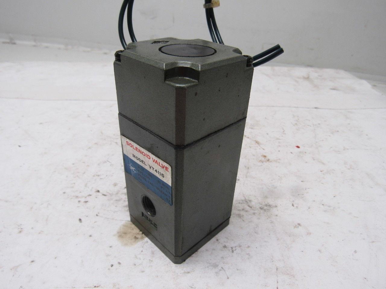 SMC VT4115 Pneumatic Air Solenoid Valve 100V 1/4" NPT