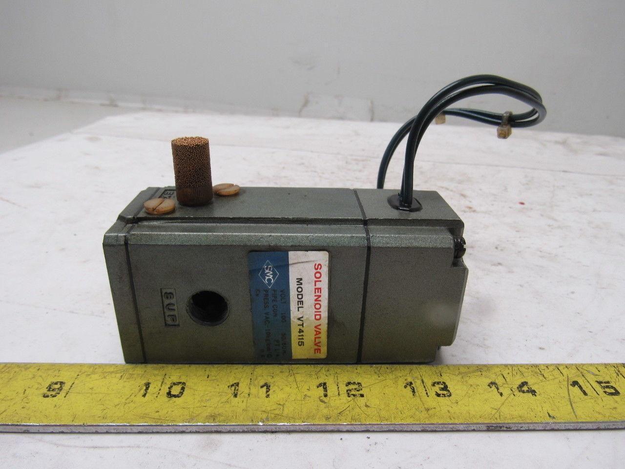 SMC VT4115 Pneumatic Air Solenoid Valve 100V 1/4" NPT