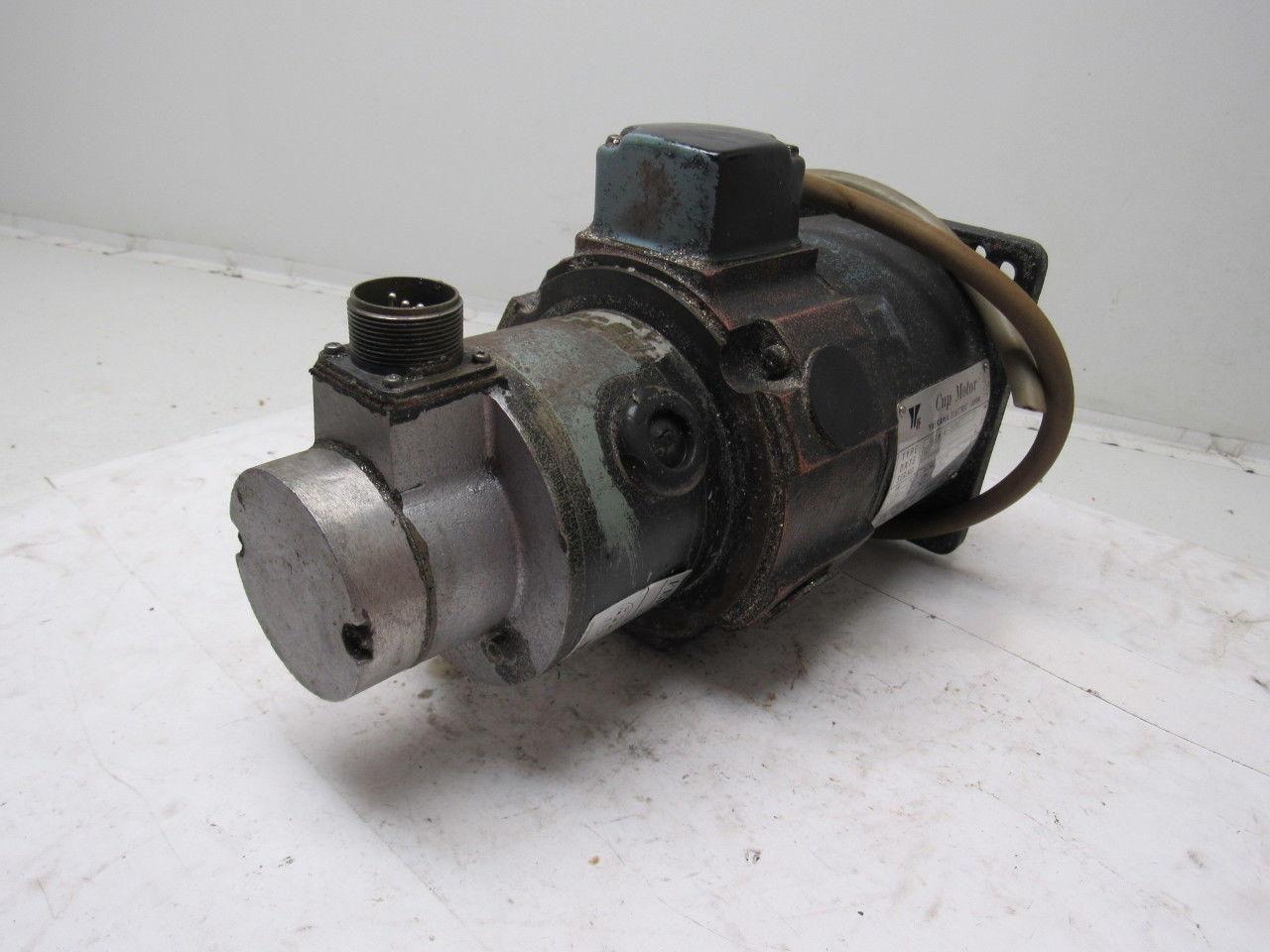 Yaskawa UGCMEM-04FB10F Servo Cup Motor W/Feed Back From a Yamazen CNC Mill W/