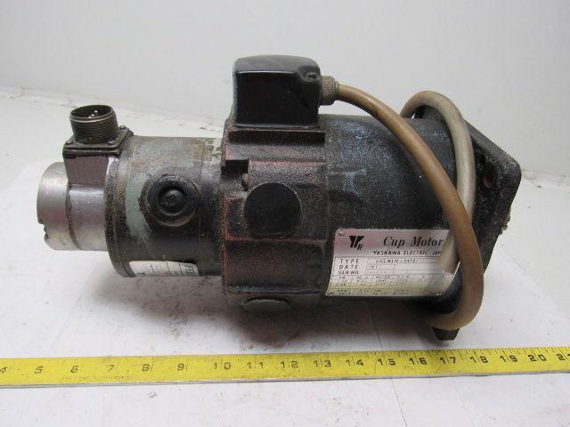 Yaskawa UGCMEM-04FB10F Servo Cup Motor W/Feed Back From a Yamazen CNC Mill W/