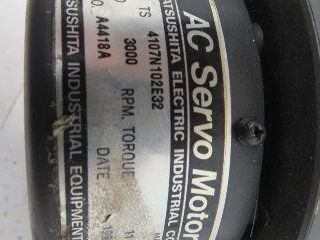 Matsushita 4107N102E32 AC Servo Motor 3000RPM