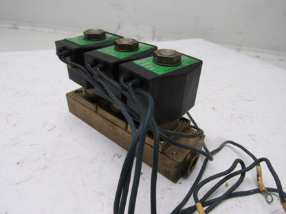 CKD GAB4126 3 Port Solenoid Valve Air /Water/Oil 1/2" x 1/4" NPT Ports 100/110V