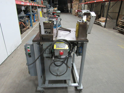 5 Hp Double Cylinder Custom Hydraulic Punch Press 2 Hole Punch for 1" Tube 460V
