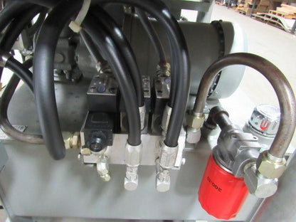 5 Hp Double Cylinder Custom Hydraulic Punch Press 2 Hole Punch for 1" Tube 460V