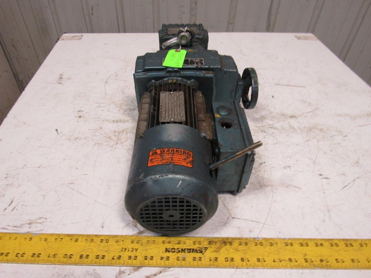 Sew R27D16DT80K4BMG05HR 19.35:1 Ratio 22-107RPM Out 230/460V Inline Gear Motor