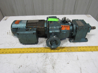 Sew R27D16DT80K4BMG05HR 19.35:1 Ratio 22-107RPM Out 230/460V Inline Gear Motor