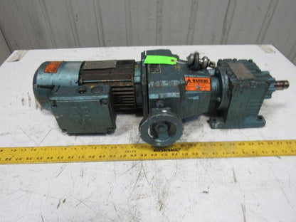 Sew R27D16DT80K4BMG05HR 19.35:1 Ratio 22-107RPM Out 230/460V Inline Gear Motor