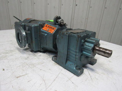 Sew R27D16DT80K4BMG05HR 19.35:1 Ratio 22-107RPM Out 230/460V Inline Gear Motor