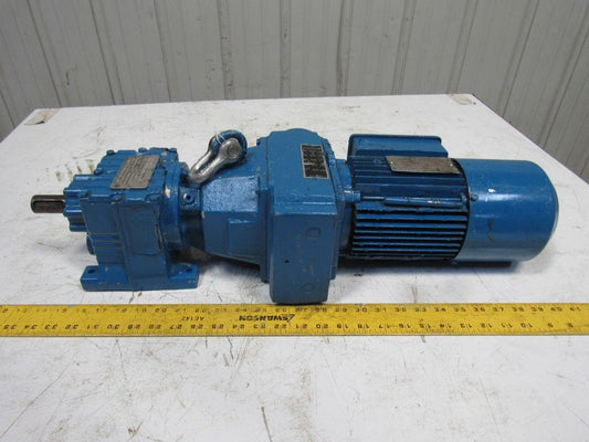 Sew R27D16DT80K4 19.35:1 Ratio 22-107RPM .75Hp 230YY/460Y Vari Speed Gear Motor