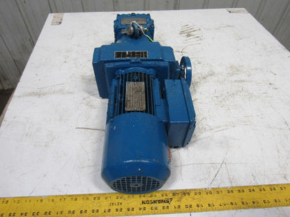 Sew R27D16DT80K4 19.35:1 Ratio 22-107RPM .75Hp 230YY/460Y Vari Speed Gear Motor