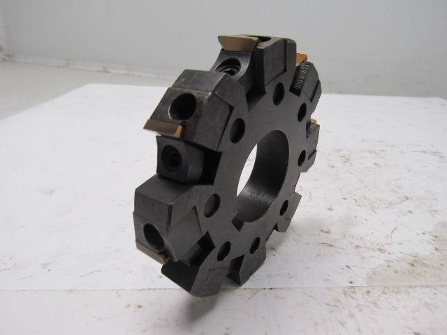 Sandvik 431-2202 4-1/8" 8 Flute Indexing Face Mill 1-1/2" Keyed Arbor