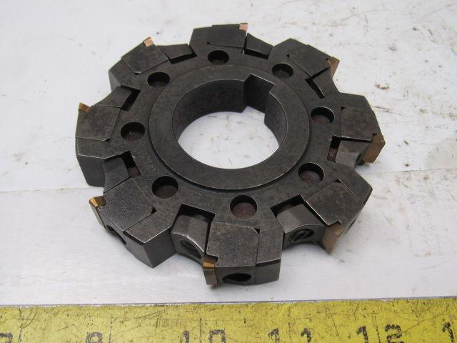 Sandvik 431-2202 4-1/8" 8 Flute Indexing Face Mill 1-1/2" Keyed Arbor