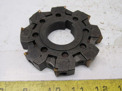 Sandvik 431-2202 4-1/8" 8 Flute Indexing Face Mill 1-1/2" Keyed Arbor