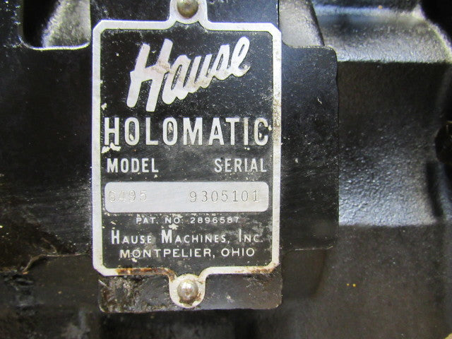 Hause Holomatic Model 6495 Drill Head Spindle Unit 5Hp 3485RPM 230/460V
