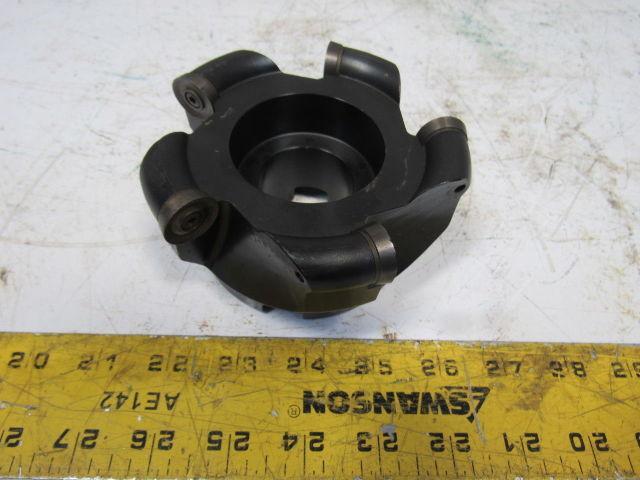 Carboloy R220.29-04.00-10 4-1/2" 5 Flute Indexing Button Face Mill 1-1/2" Arbor