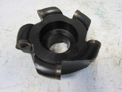 Carboloy R220.29-04.00-10 4-1/2" 5 Flute Indexing Button Face Mill 1-1/2" Arbor