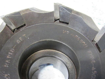 VR/Wesson FHR6-4505RS-7 5" Indexing 45° 7 Flute Face Mill 1-1/2" Arbor