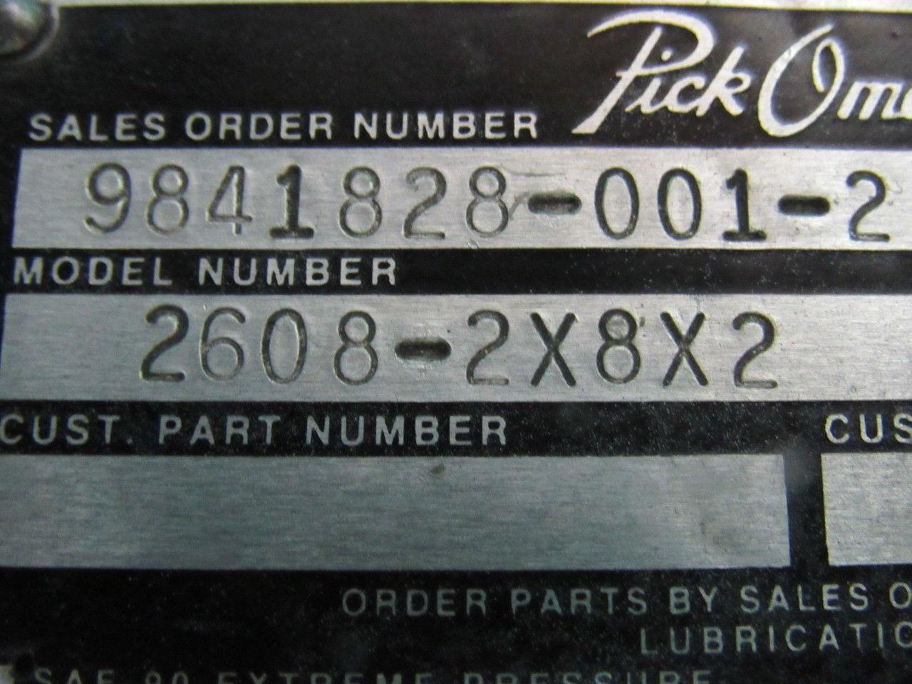 Ferguson 2608-2X8X2 PickOmatic 2" x 8" x 2" Stroke Pick And Place Parts Handling