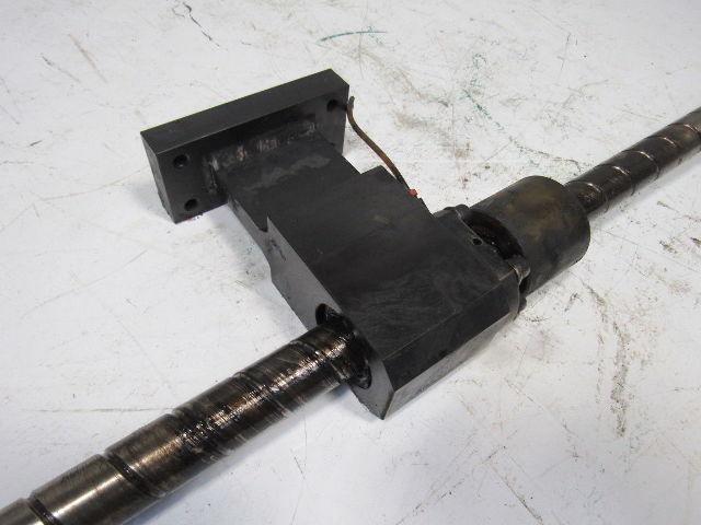 Hankwang FC3015 Ball Screw Nut Assembly From a Working Laser